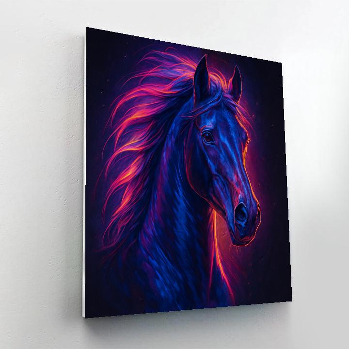 Midnight Stallion Flux Paint by numbers kits