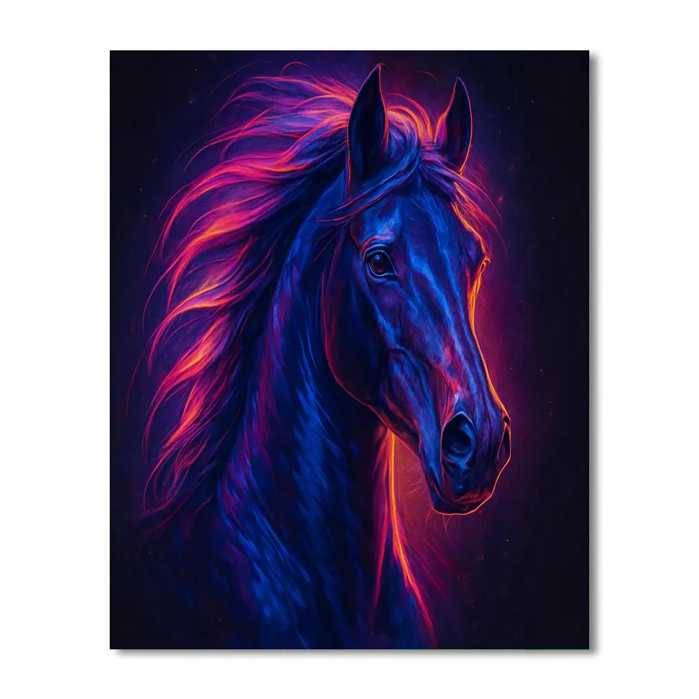 Midnight Stallion Flux Paint by numbers kits
