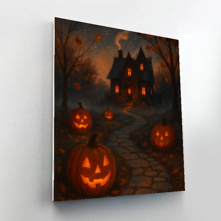 Carved Path To Candlelight Numbered painting kits