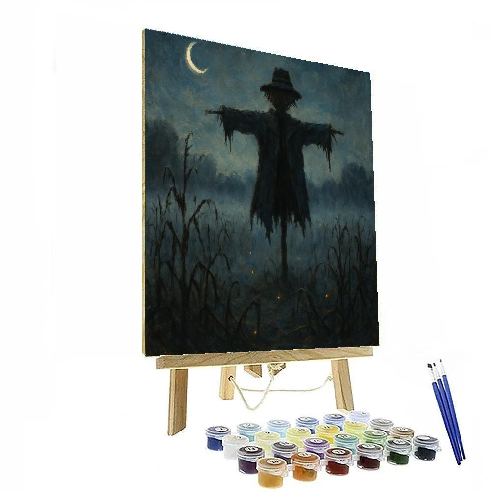 Frosted Hollow Scarecrow Painting by numbers kit