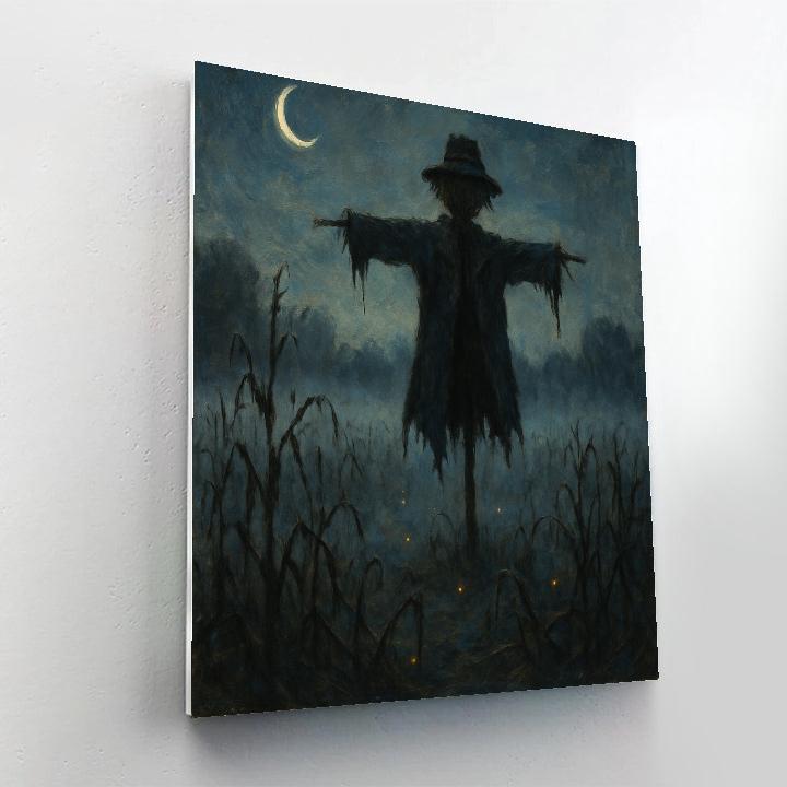 Frosted Hollow Scarecrow Painting by numbers kit