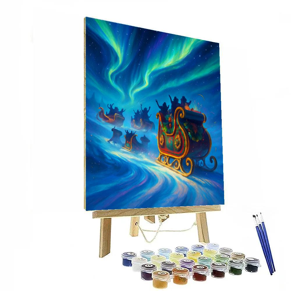 Aurora Sleigh Parade Numbered painting kits