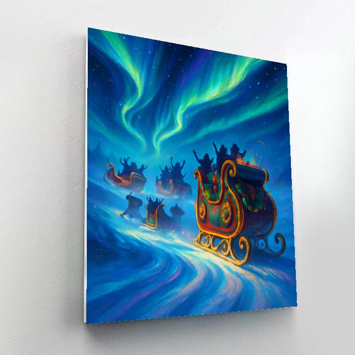 Aurora Sleigh Parade Numbered painting kits