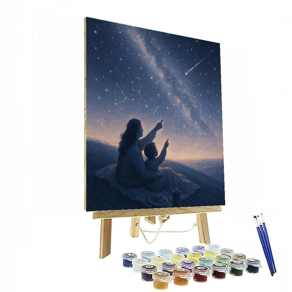 Midnight Sky Picnic Paint by numbers art