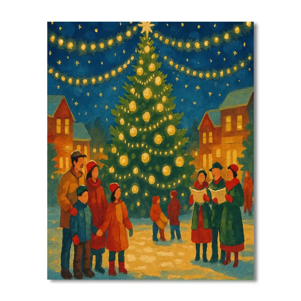 Stars Over The Square paint by numbers