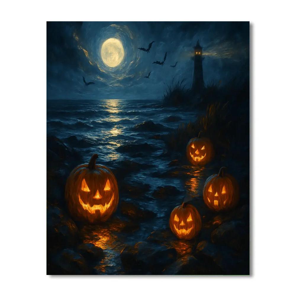 Jack O Lantern Cove paint by number
