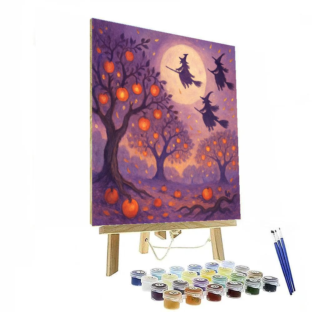 Witching Hour Orchard paint by number