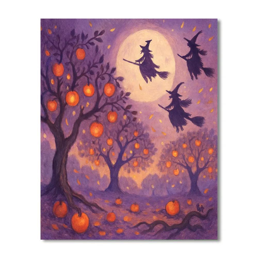Witching Hour Orchard paint by number
