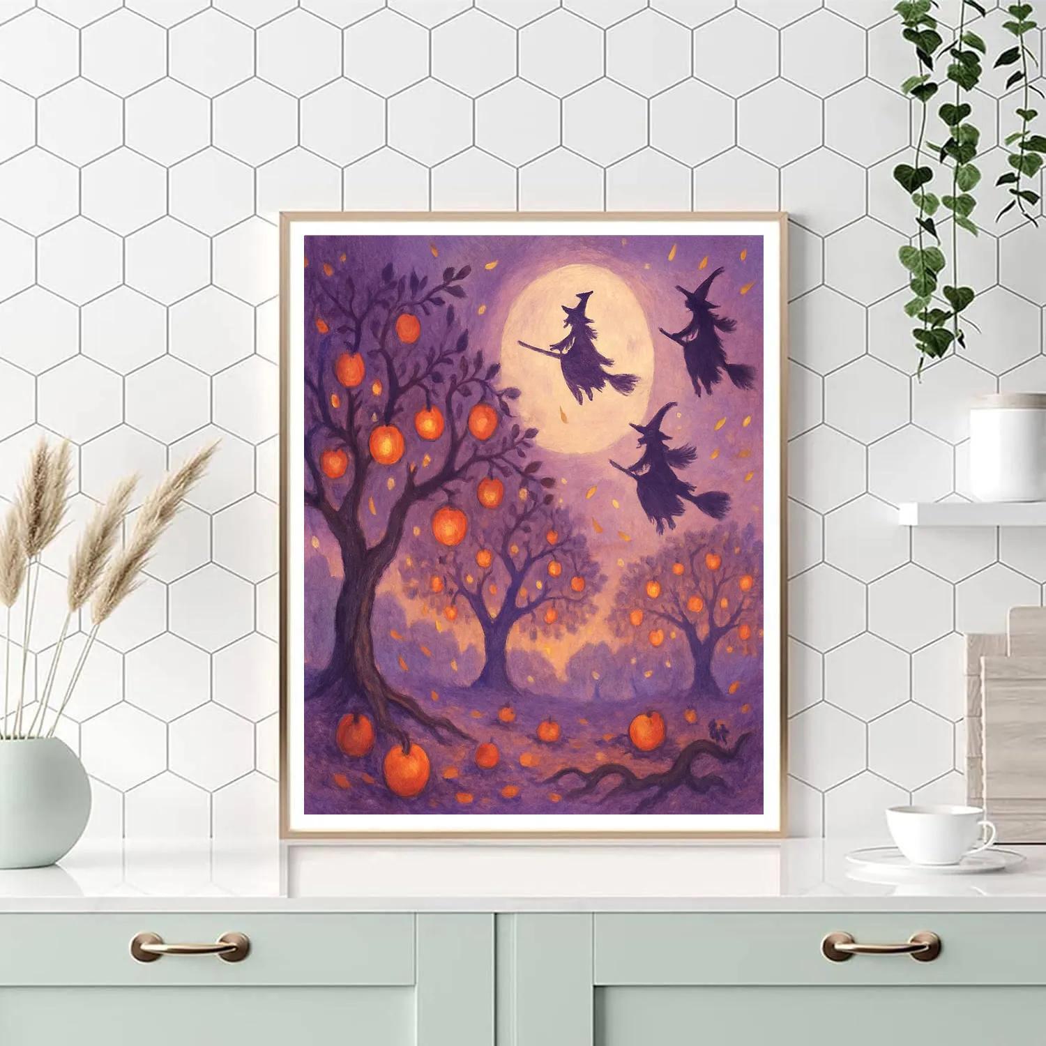 Witching Hour Orchard paint by number
