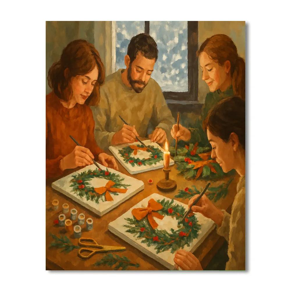 Wreath Makers painting number kit