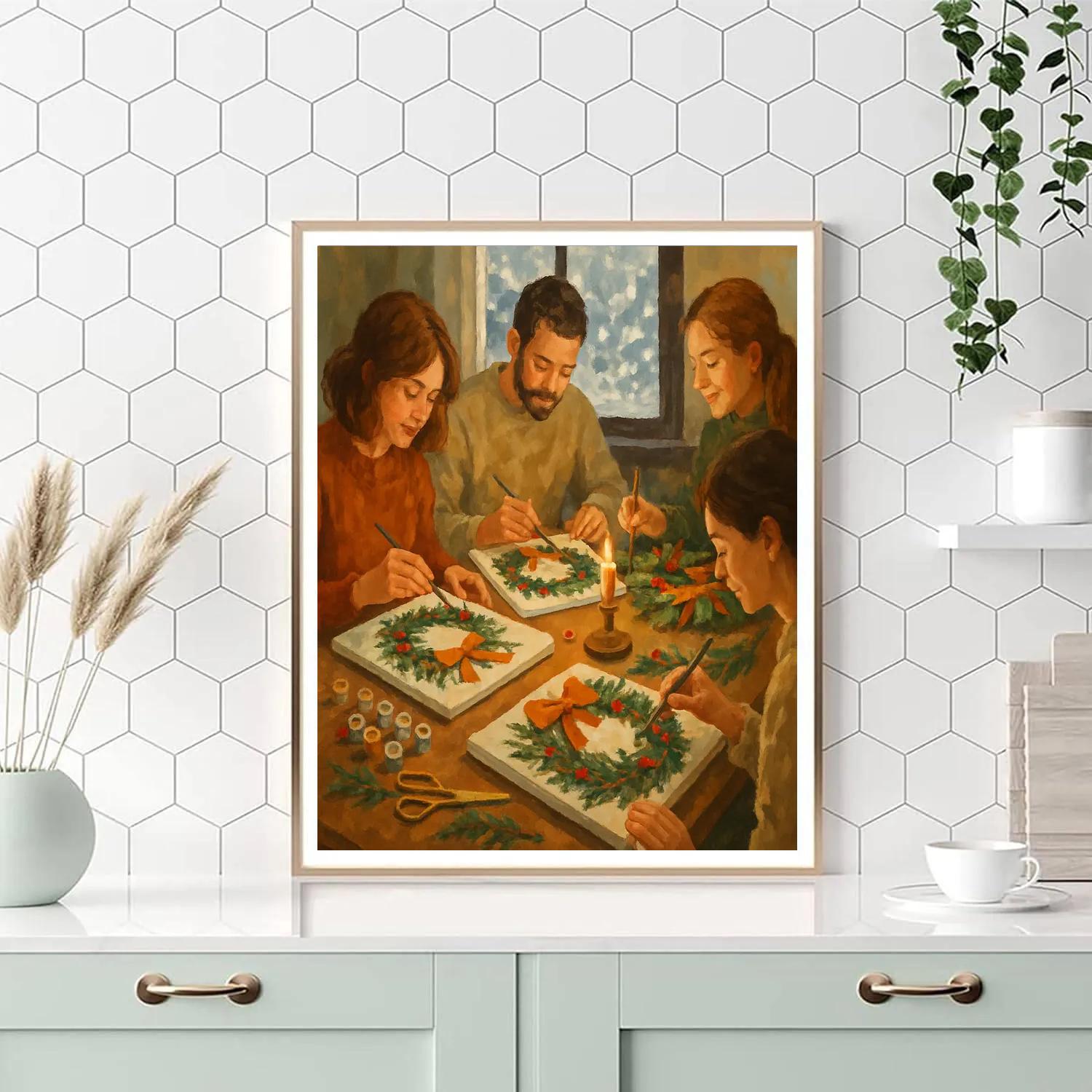 Wreath Makers painting number kit