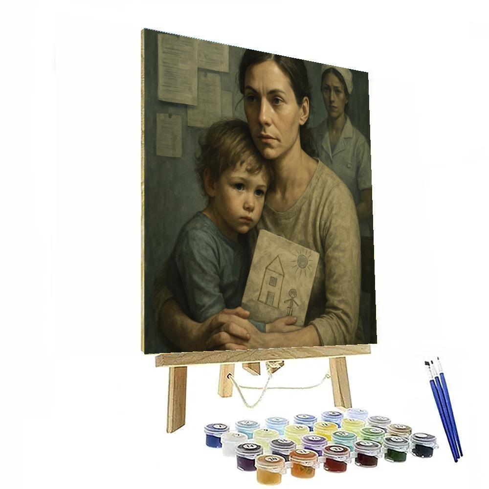 Hospital Waiting Room Courage paint by number