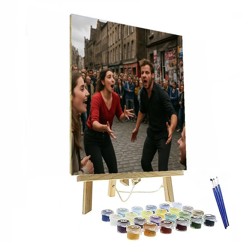 Edinburgh Fringe Street Performance painting number kit