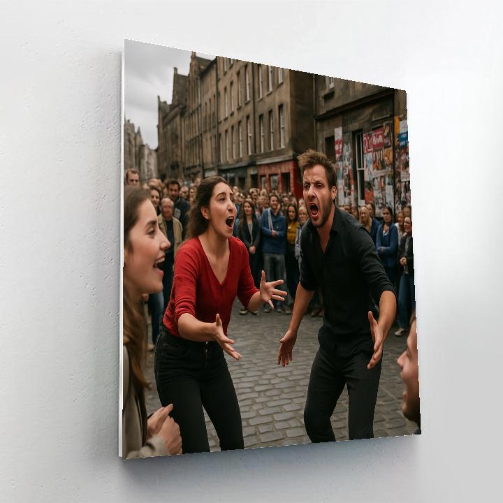 Edinburgh Fringe Street Performance painting number kit
