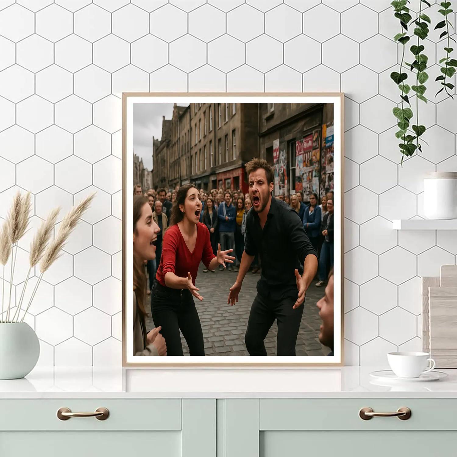 Edinburgh Fringe Street Performance painting number kit