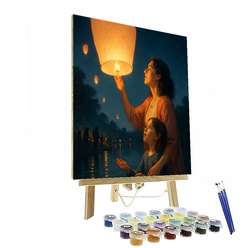 Festival Lantern Release Paint by numbers kits