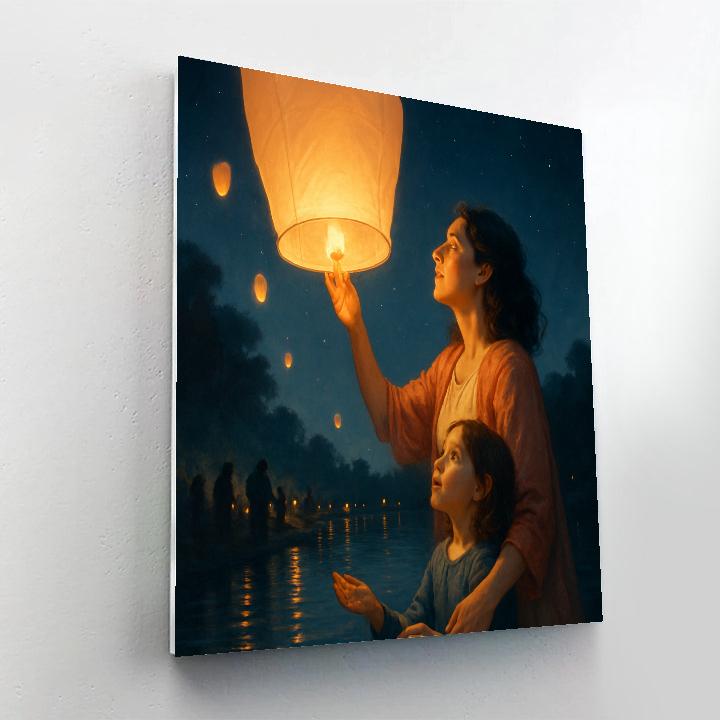 Festival Lantern Release Paint by numbers kits