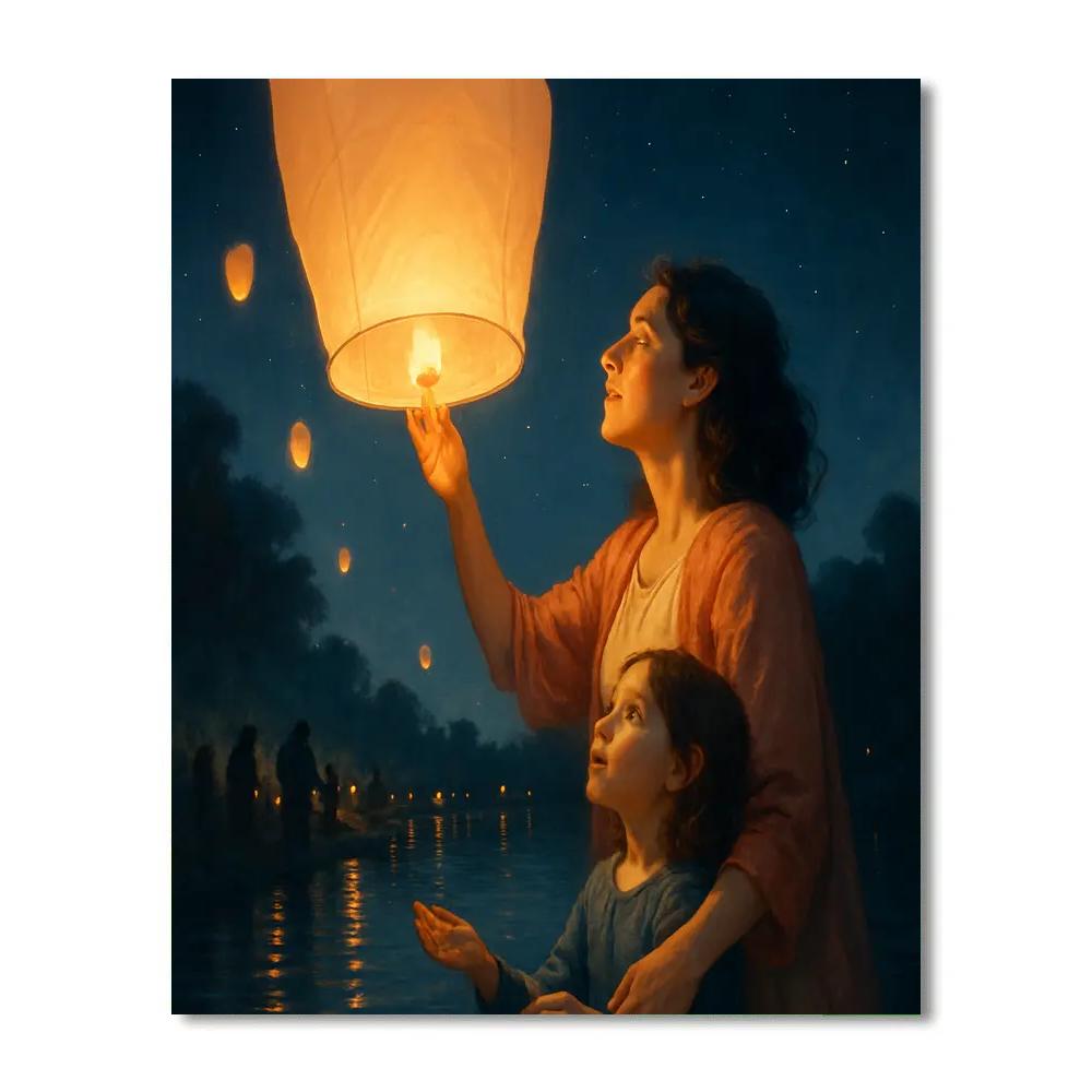 Festival Lantern Release Paint by numbers kits