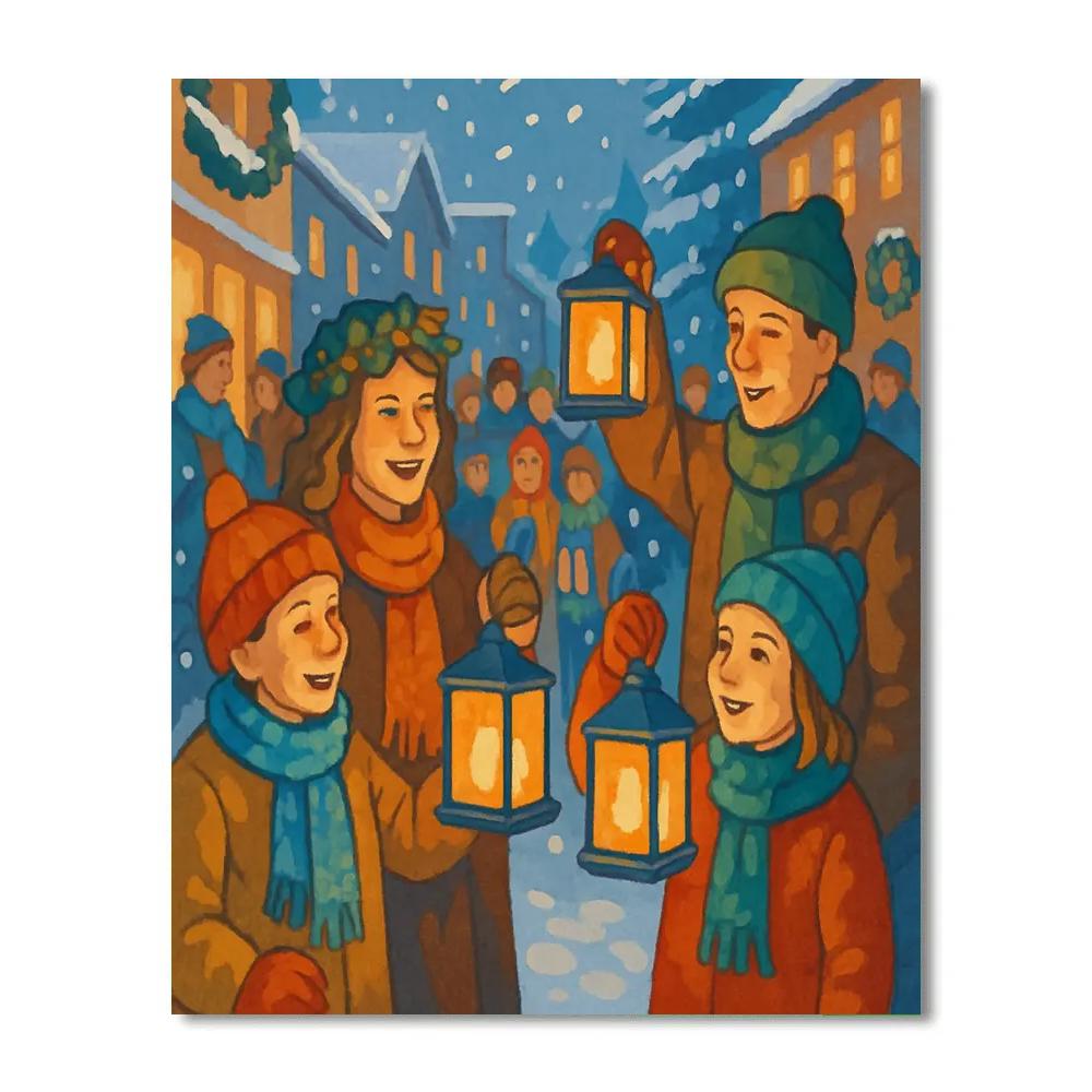 Festival Of Lanterns paint by numbers