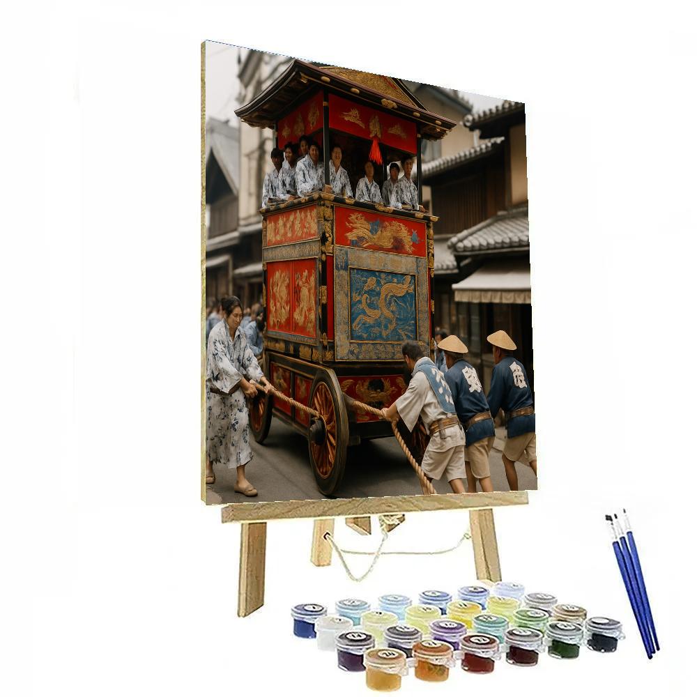 Gion Matsuri Procession Kyoto Number painting