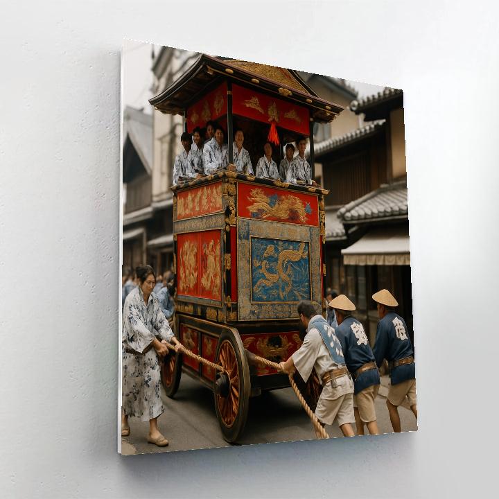 Gion Matsuri Procession Kyoto Number painting