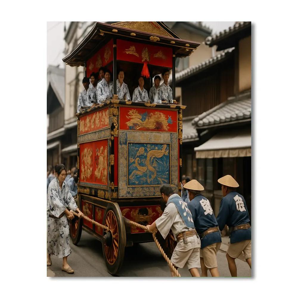 Gion Matsuri Procession Kyoto Number painting