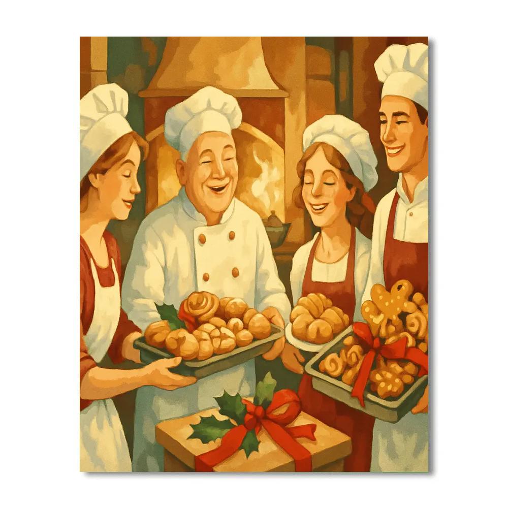 Bakers Morning painting number kit