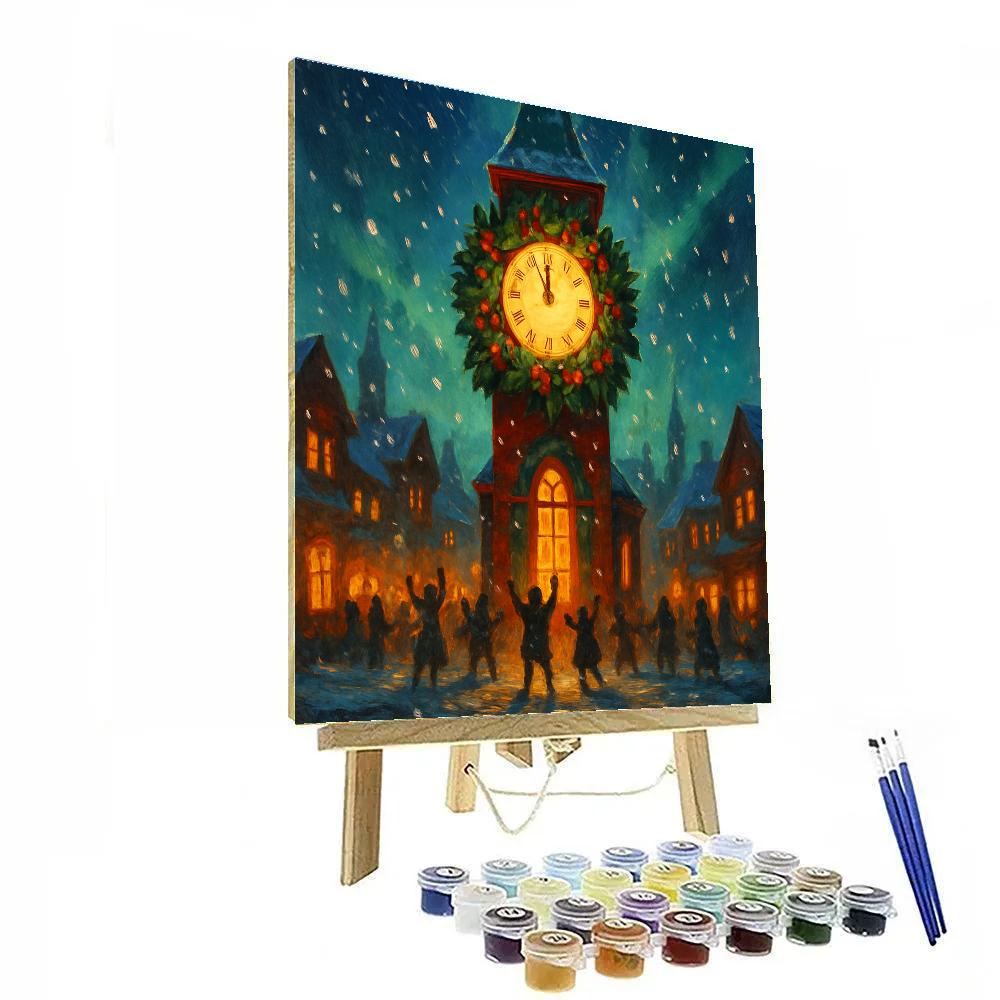 Clocktower Countdown Eve Number painting