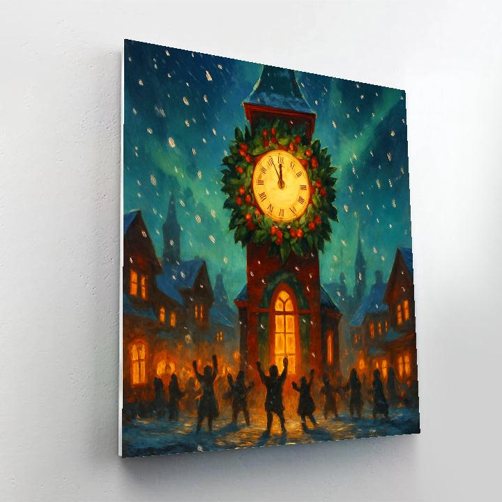 Clocktower Countdown Eve Number painting