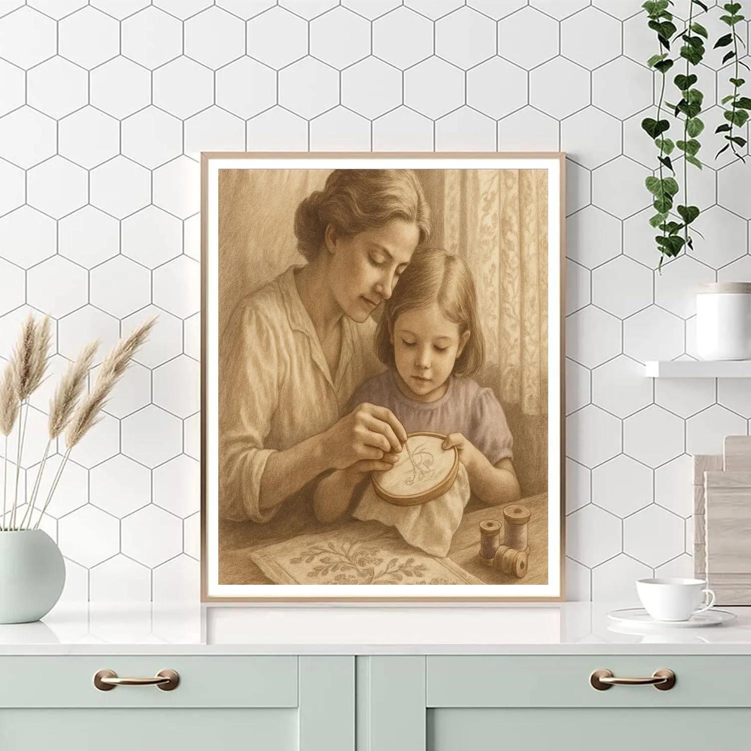 Quiet Sewing Circle paint by color