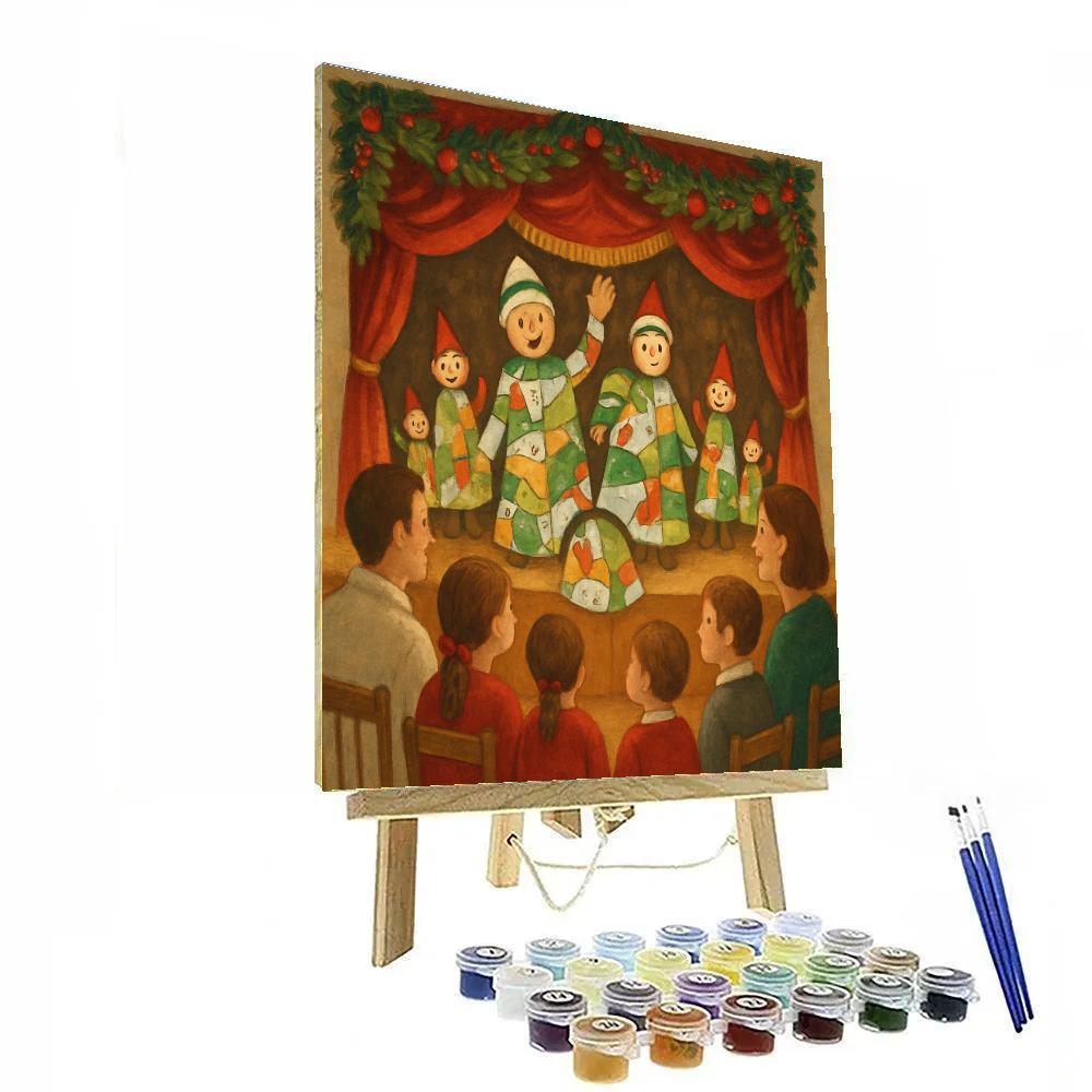 Puppet Show In The Square Paint by numbers kits