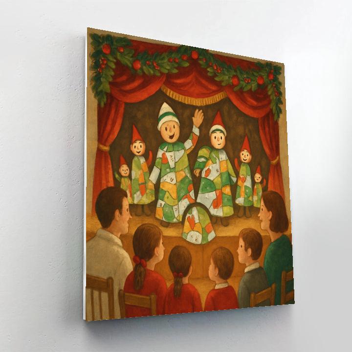 Puppet Show In The Square Paint by numbers kits