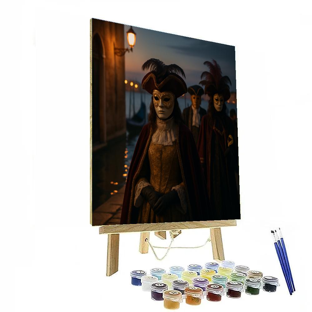 Carnival Of Venice Masked Walk paint by color
