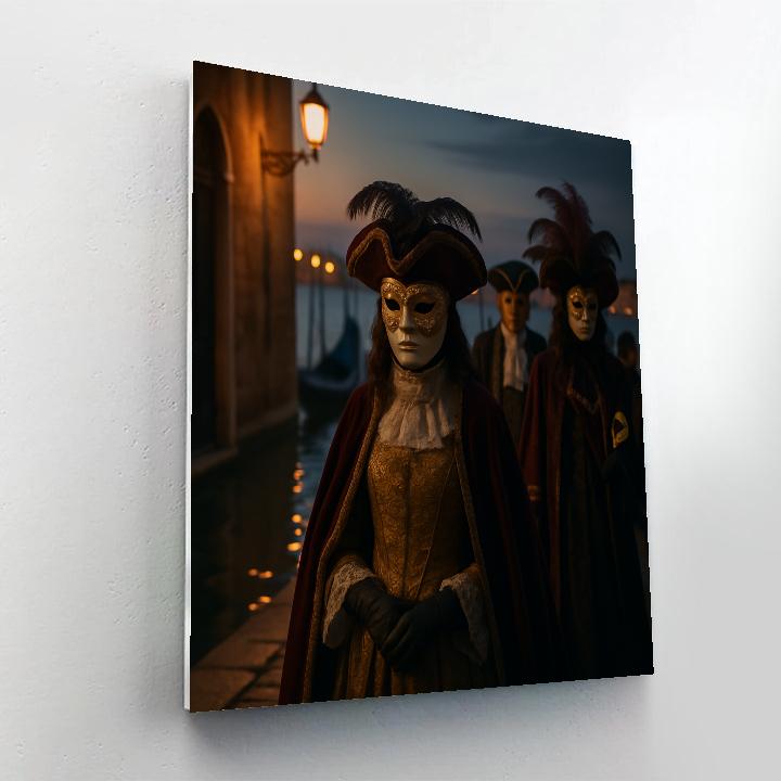 Carnival Of Venice Masked Walk paint by color
