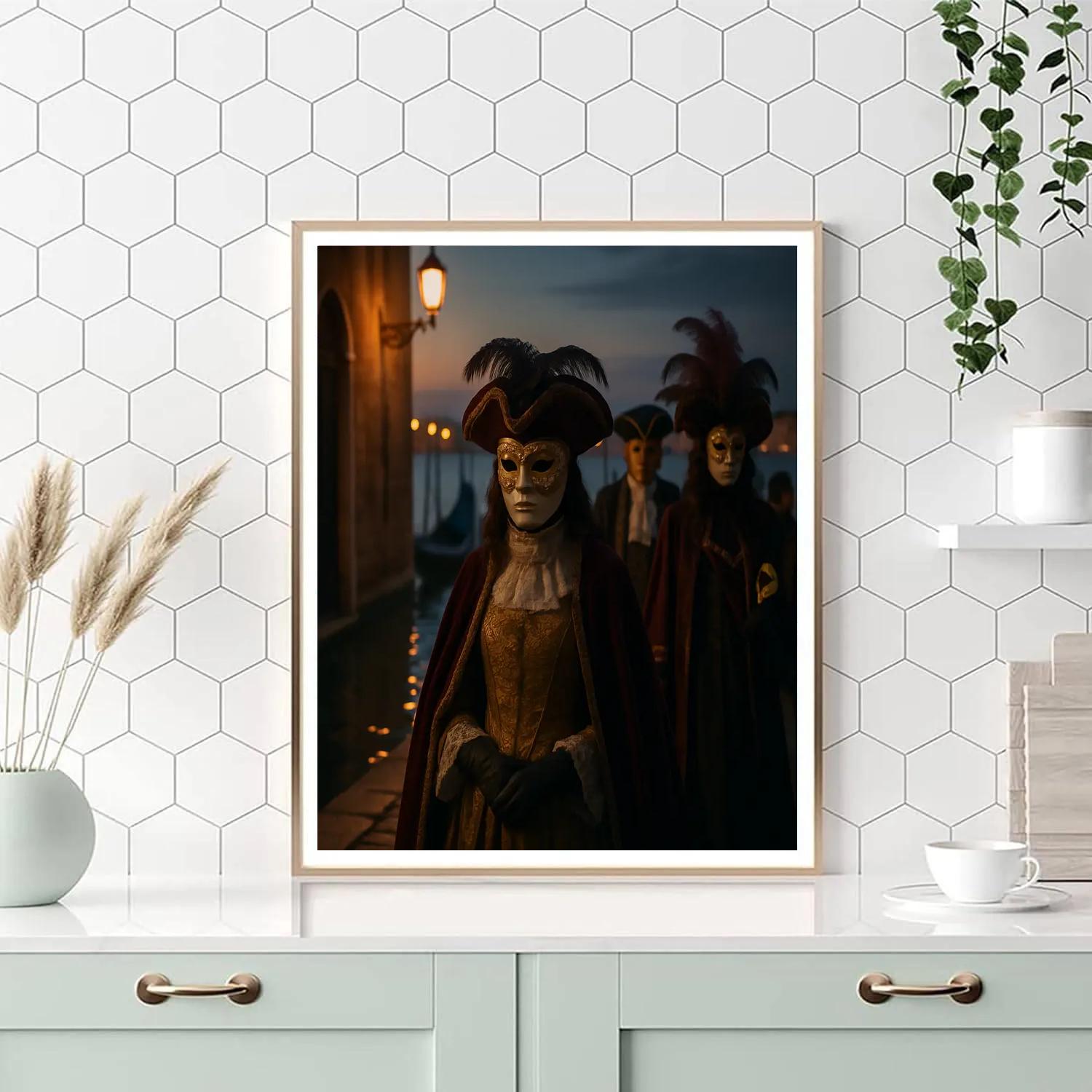 Carnival Of Venice Masked Walk paint by color