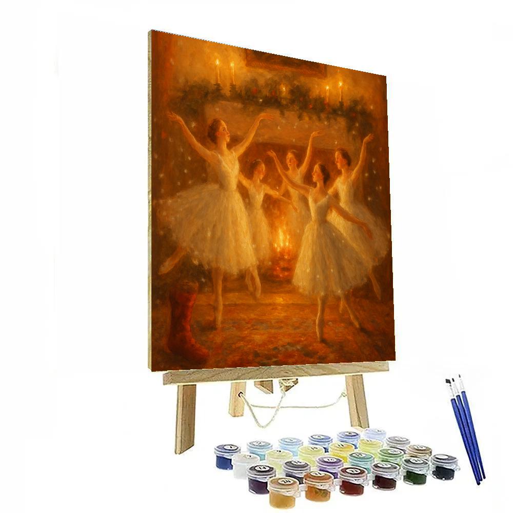 Hearthside Snowflake Ballet Paint by numbers art