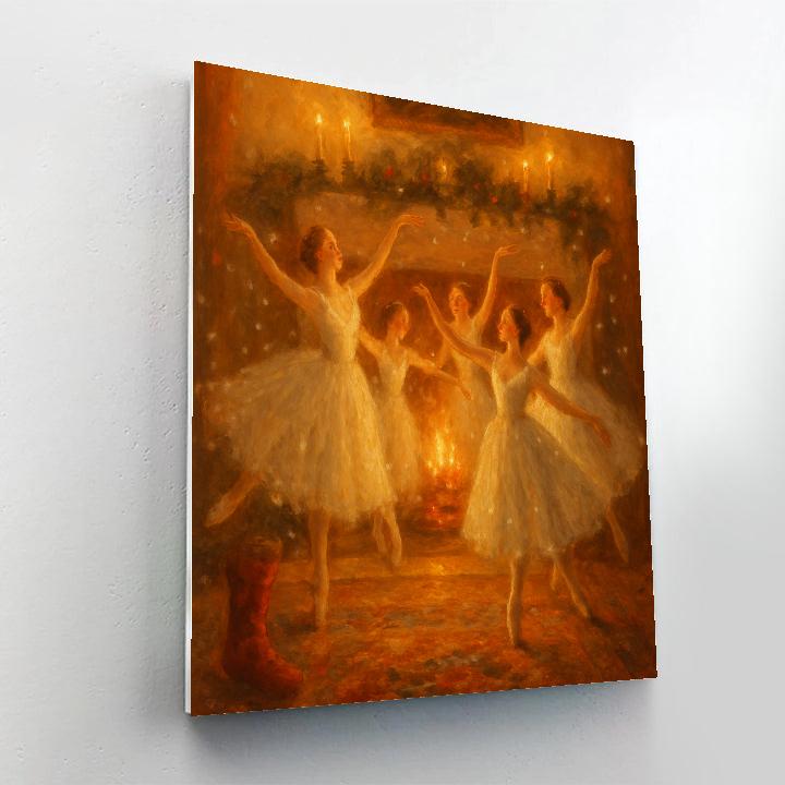 Hearthside Snowflake Ballet Paint by numbers art
