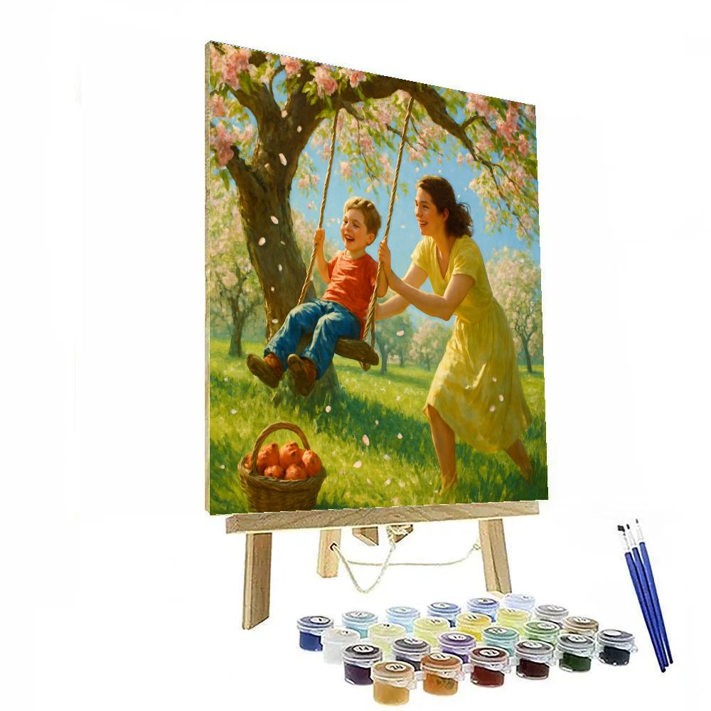 Swinging In The Orchard Paint by numbers kits