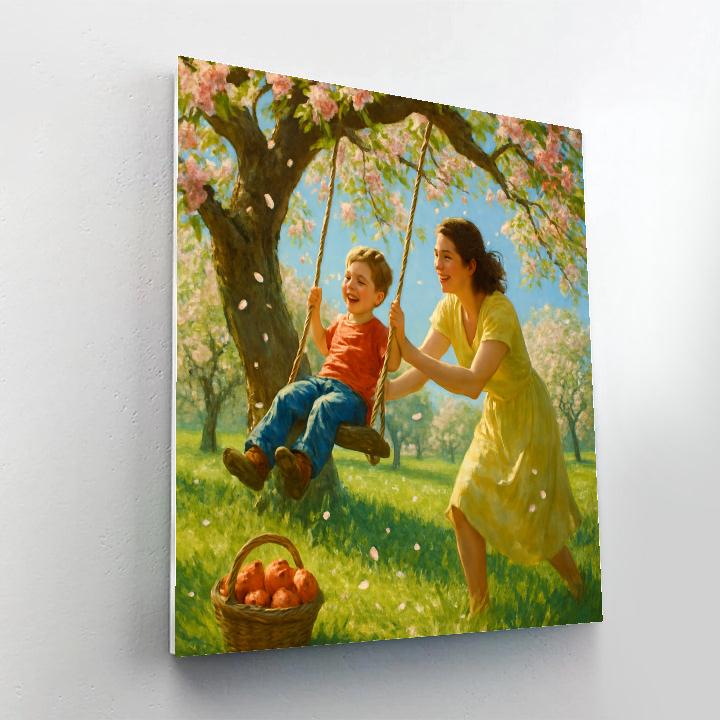Swinging In The Orchard Paint by numbers kits