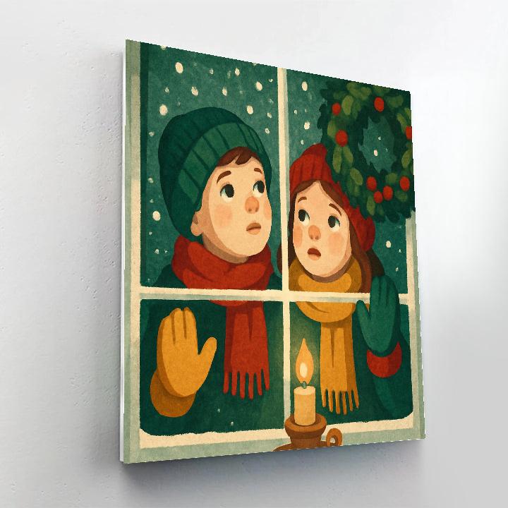 Window Seat Wishes painting number kit