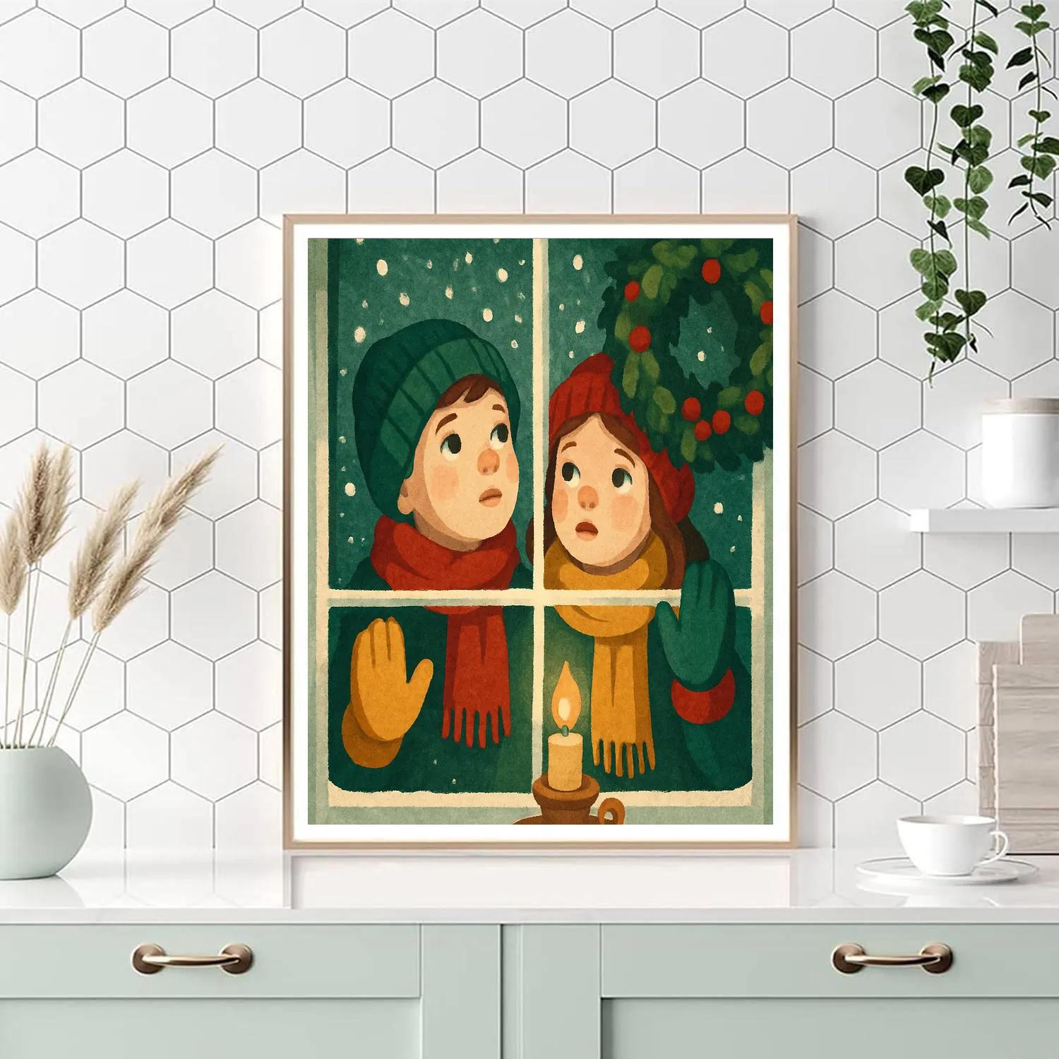 Window Seat Wishes painting number kit
