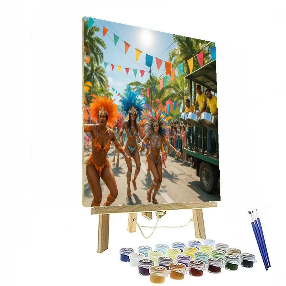 Trinidad Carnival Panorama painting number kit