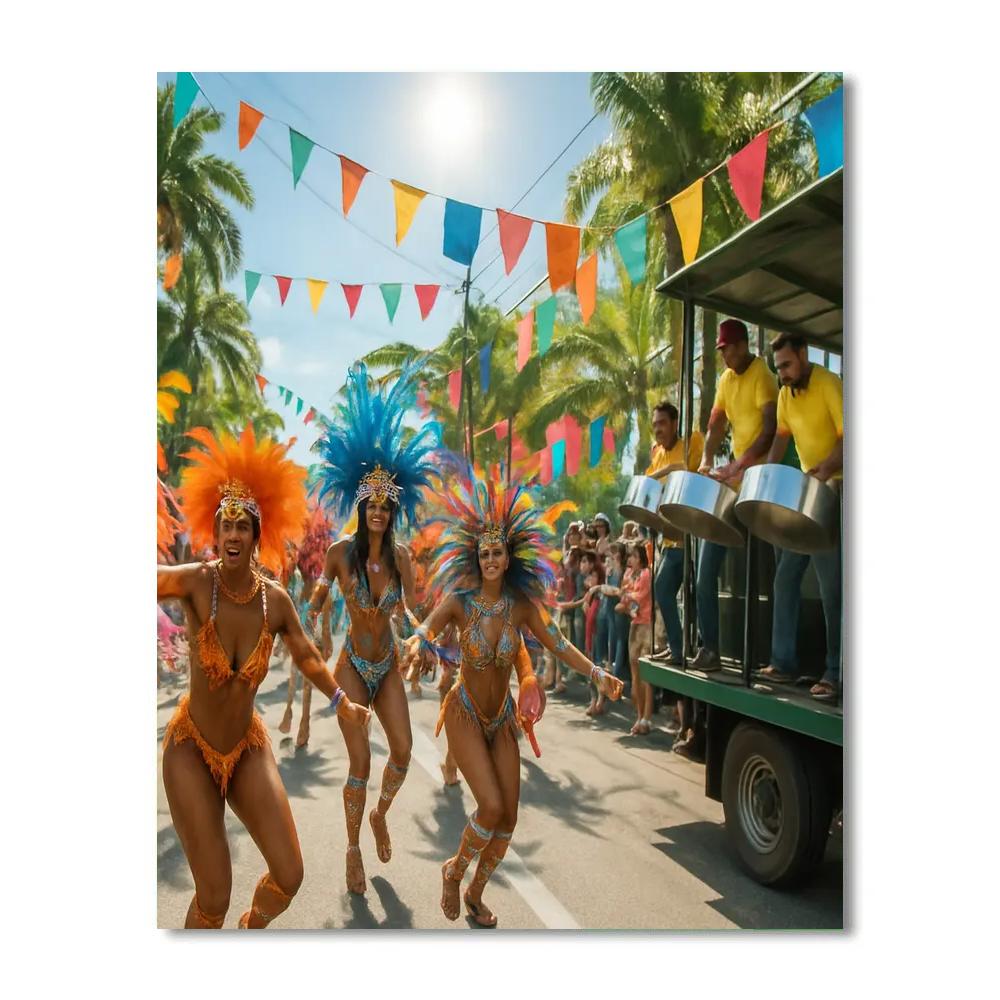 Trinidad Carnival Panorama painting number kit