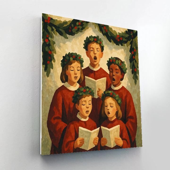 Noel Night Choir DIY paint by numbers