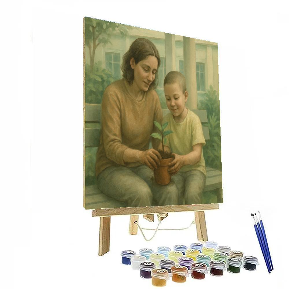 Comfort In The Hospital Garden Painting by numbers kit