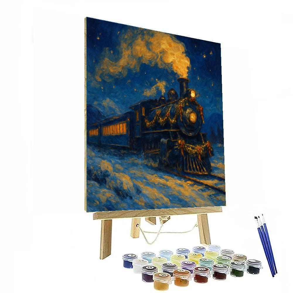 Velvet Night Train To Wonder painting number kit