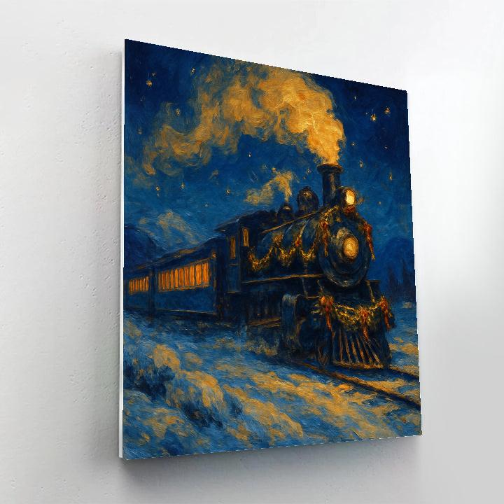Velvet Night Train To Wonder painting number kit