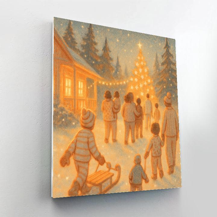 Pajama Parade Under Pines Paint by numbers kits
