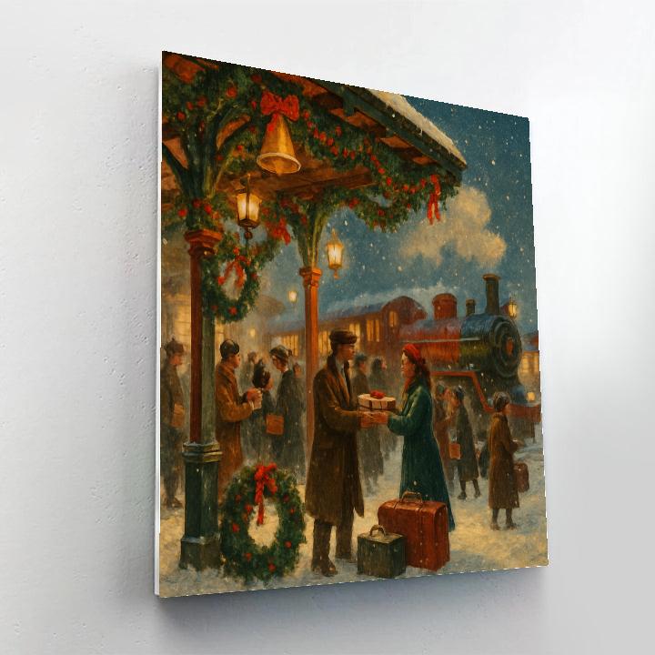 Holly Jingle Station Number painting