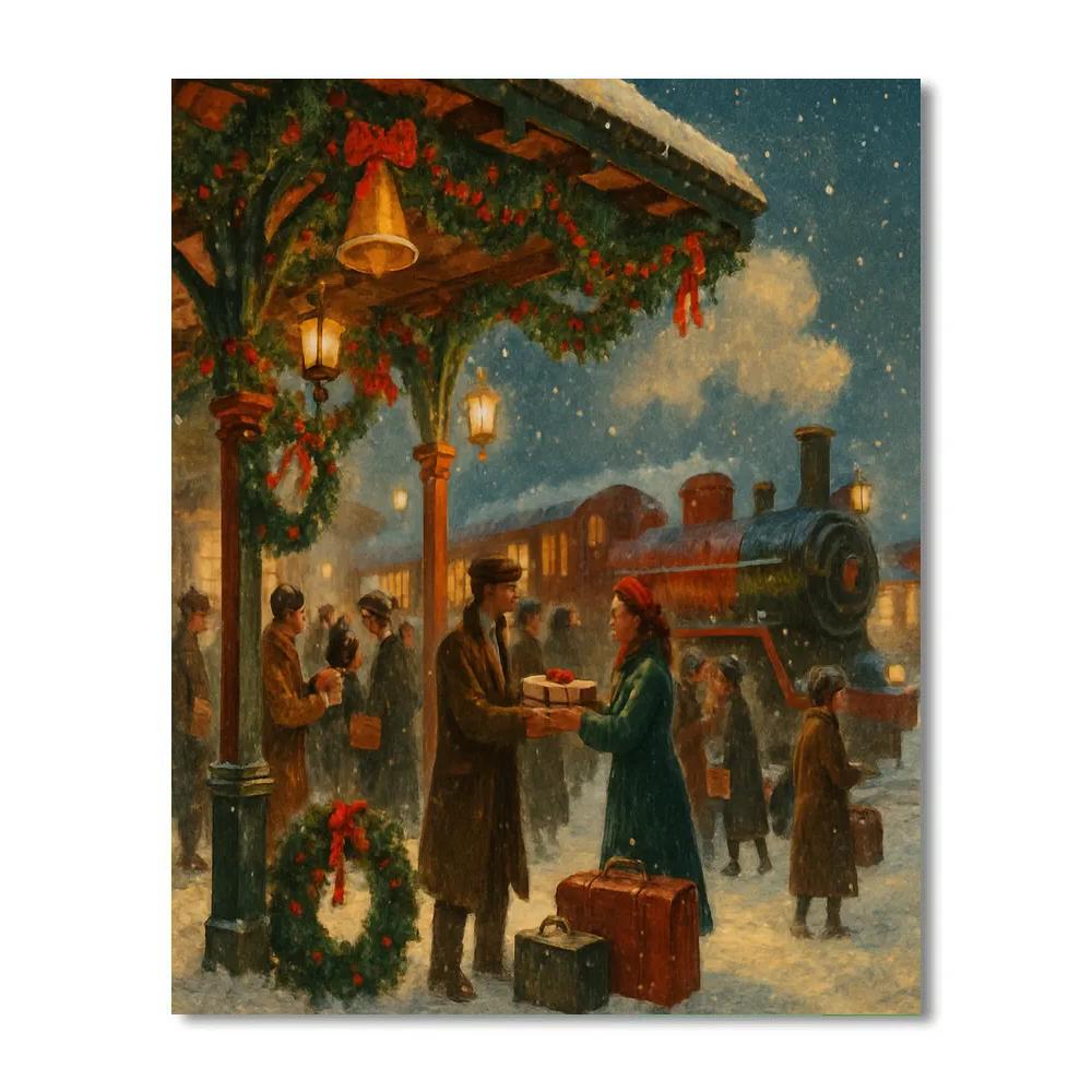 Holly Jingle Station Number painting